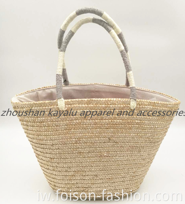 Hot Sell Ladies Beach Bag Wheat Straw Hat1